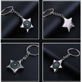 Star Shaped Compass Key Chain